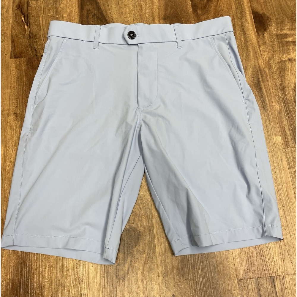 Greyson Shorts Mens 32 Light Blue Montauk Performance Stretch (Measured 34x10)